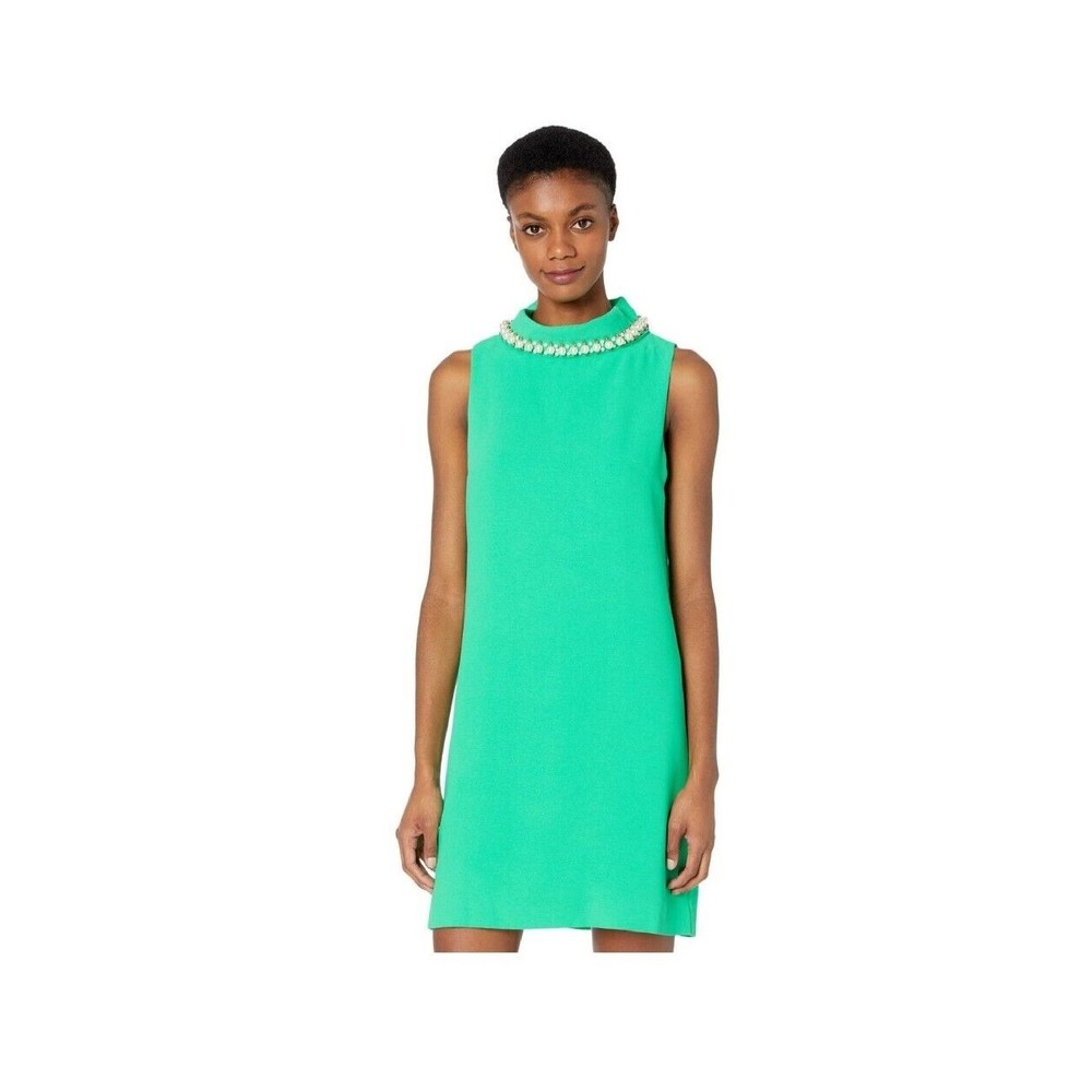 LILY PULITZER Women's Size 14 Portia Embellished Mock Neck Shift Dress - Picture 1 of 12